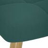 vidaXL Chaise de relaxation avec repose-pied Vert foncé Tissu