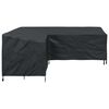 vidaXL Housse pour meubles Noir 235 x 235 x 85 cm Tissu Oxford 420D