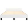 vidaXL Cadre de lit sans matelas blanc 120x190 cm similicuir