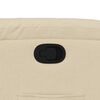 vidaXL Fauteuil inclinable Cr&egrave;me Tissu