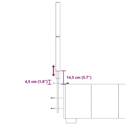 vidaXL Sommier à lattes de lit avec matelas Gris clair 90x200 cm Tissu