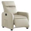 vidaXL Fauteuil inclinable &eacute;lectrique Cr&egrave;me Similicuir