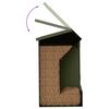 vidaXL Distributeur pour lapins Vert olive 64.5 x 25.5 x 45.5 cm