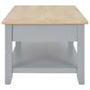 vidaXL Table basse Gris 100x50x41,5 cm Bois de Paulownia solide
