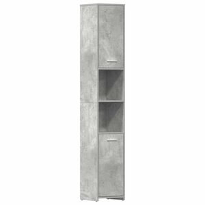 vidaXL Armoire de salle de bain Gris b&eacute;ton Bois d'ing&eacute;nierie