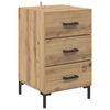 vidaXL Cabinet de chevet Ch&ecirc;ne artisanal 40 x 40 x 66 cm
