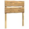vidaXL T&ecirc;te de lit en bois brut ROSTOCK Blanc 75 cm