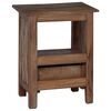 vidaXL Table de chevet Marron 30 x 30 x 47 cm Bois Recycl&eacute; Solide