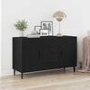 vidaXL Buffet Ch&ecirc;ne noir 100 x 36 x 60 cm Bois d'ing&eacute;nierie