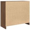 vidaXL Buffet ch&ecirc;ne marron 85x34x76 cm bois d'ing&eacute;nierie