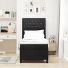 vidaXL Lit &agrave; ressorts avec matelas Noir 80 x 200 cm Velours