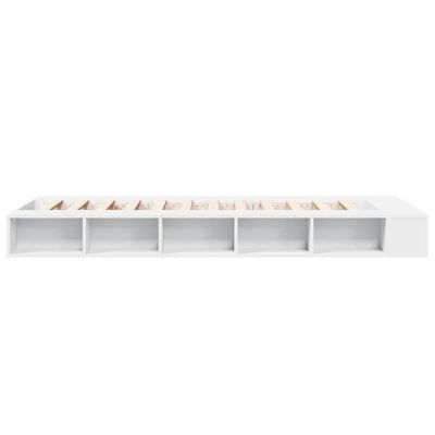 vidaXL Cadre de lit sans matelas blanc 75x190 cm