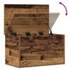 vidaXL Boîte de Rangement avec stockage Bois Ancien 60 x 35 x 35 cm