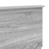 vidaXL T&ecirc;te de lit Gris Sonoma 200 cm Bois d'ing&eacute;nierie
