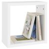 vidaXL &Eacute;tag&egrave;res cube murales 2 pcs Blanc 30x15x30 cm
