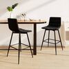 vidaXL Tabourets de bar lot de 2 noir velours