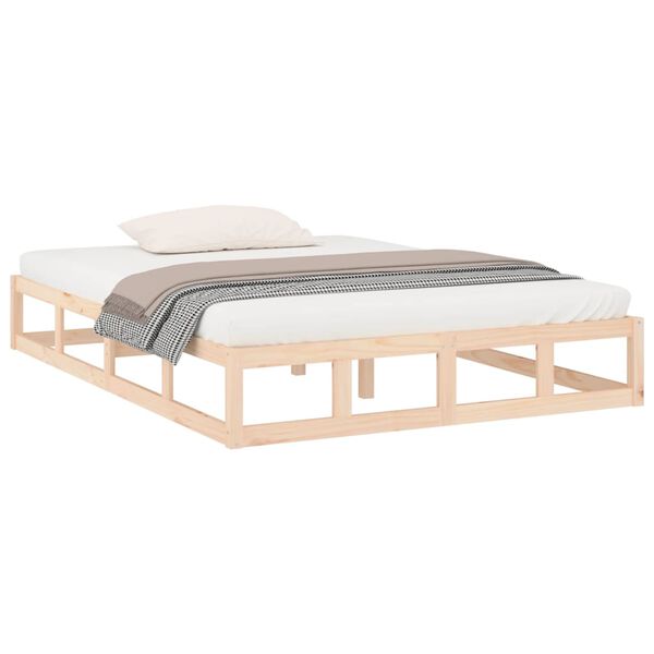 vidaXL Cadre de lit sans matelas 120x200 cm bois massif