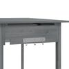 vidaXL Table de rempotage avec &eacute;vier gris bois massif de de sapin