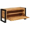 vidaXL Cabinet &agrave; chaussures avec stockage Marron Bois de mangue massif