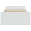 vidaXL Cadre de lit avec tiroirs sans matelas blanc 75x190 cm