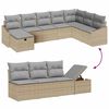 vidaXL Ensemble de Canap&eacute;s avec coussin 8 pcs polyrotin