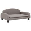 vidaXL Lit pour chien taupe 70x45x30 cm tissu