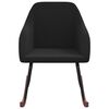 vidaXL Chaise &agrave; bascule Noir Velours