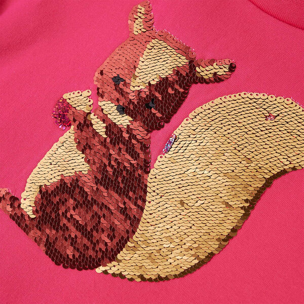 Sweatshirt pour enfants rose vif 116