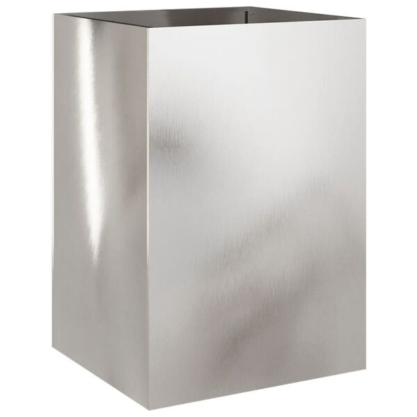vidaXL Jardini&egrave;re argent&eacute; 52x48x75 cm acier inoxydable