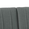 vidaXL T&ecirc;te de lit capitonn&eacute;e Gris fonc&eacute; 180 cm Pin massif