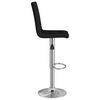 vidaXL Tabourets de bar lot de 2 noir tissu