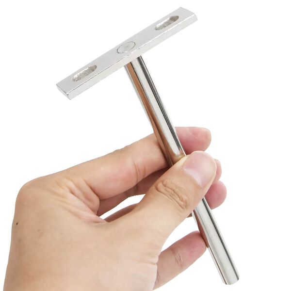 vidaXL Supports d'&eacute;tag&egrave;res flottantes 12pcs invisible acier au carbone