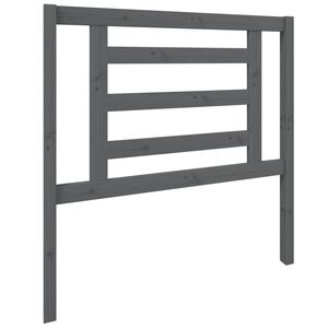 vidaXL T&ecirc;te de lit Gris 96x4x100 cm Bois massif de pin