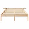 vidaXL Cadre de lit Naturel 140 x 190 cm Pin massif