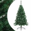 vidaXL Sapin de No&euml;l artificiel moiti&eacute; avec support vert 150 cm PVC
