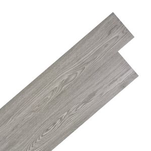 vidaXL Planches de plancher PVC autoadh&eacute;sif 2,51 m&sup2; 2 mm Gris fonc&eacute;