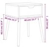 vidaXL Table de chevet Gris 40x40x56 cm Bois d'ing&eacute;nierie