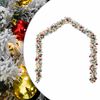 vidaXL Guirlande de No&euml;l avec boules et lumi&egrave;res LED vert 20 m PVC