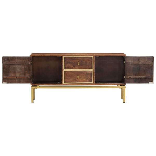 vidaXL Buffet 120x29x60 cm Bois de manguier massif