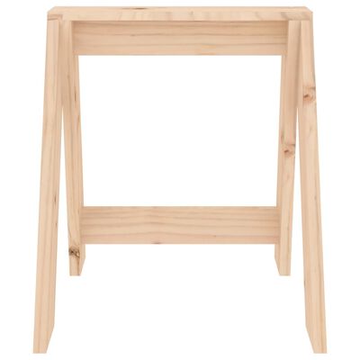 vidaXL Tabourets lot de 2 40x40x45 cm bois massif de pin