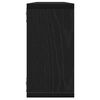 vidaXL &Eacute;tag&egrave;res murales cube 2 pcs ch&ecirc;ne noir 100x15x30 cm bois