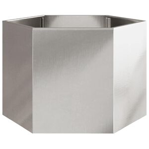 vidaXL Jardini&egrave;re hexagone 69x60x45 cm acier inoxydable