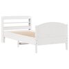 vidaXL Cadre de lit sans matelas blanc 90x200 cm bois de pin massif