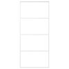 vidaXL Porte coulissante Verre ESG et aluminium 90x205 cm Blanc