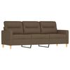 vidaXL Ensemble de canap&eacute;s 3pcs coussins d&eacute;coratifs et coussins Marron