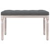 vidaXL Banc Gris fonc&eacute; 80x40x49 cm Tissu