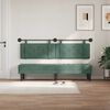 vidaXL T&ecirc;te de lit suspendue Vert Mer 190 x 55 x 5 cm Velours