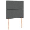 vidaXL Sommier &agrave; lattes de lit avec matelas Gris fonc&eacute; 90x200 cm Tissu