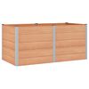 vidaXL Jardini&egrave;re sur&eacute;lev&eacute;e Marron 200 x 100 x 91 cm WPC et Aluminium