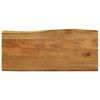 vidaXL Dessus de table 90x40x3,8 cm bord vivant bois massif manguier